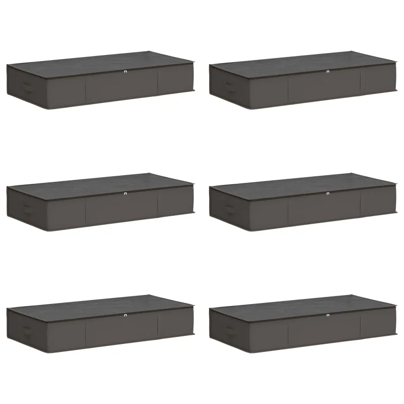 Saugojimo dėžė su permatomu viršutiniu langu 6 pcs Pilka