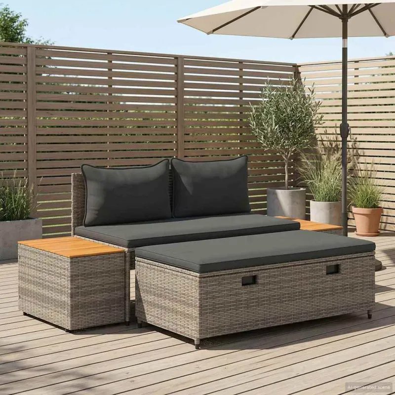 Lauko sofos komplektas 4 -Seater 4 pcs 55 x 30 x 39 cm