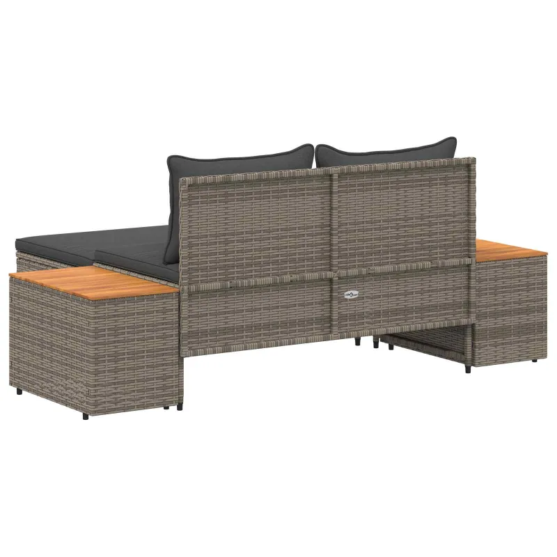 Lauko sofos komplektas 4 -Seater 4 pcs 55 x 30 x 39 cm