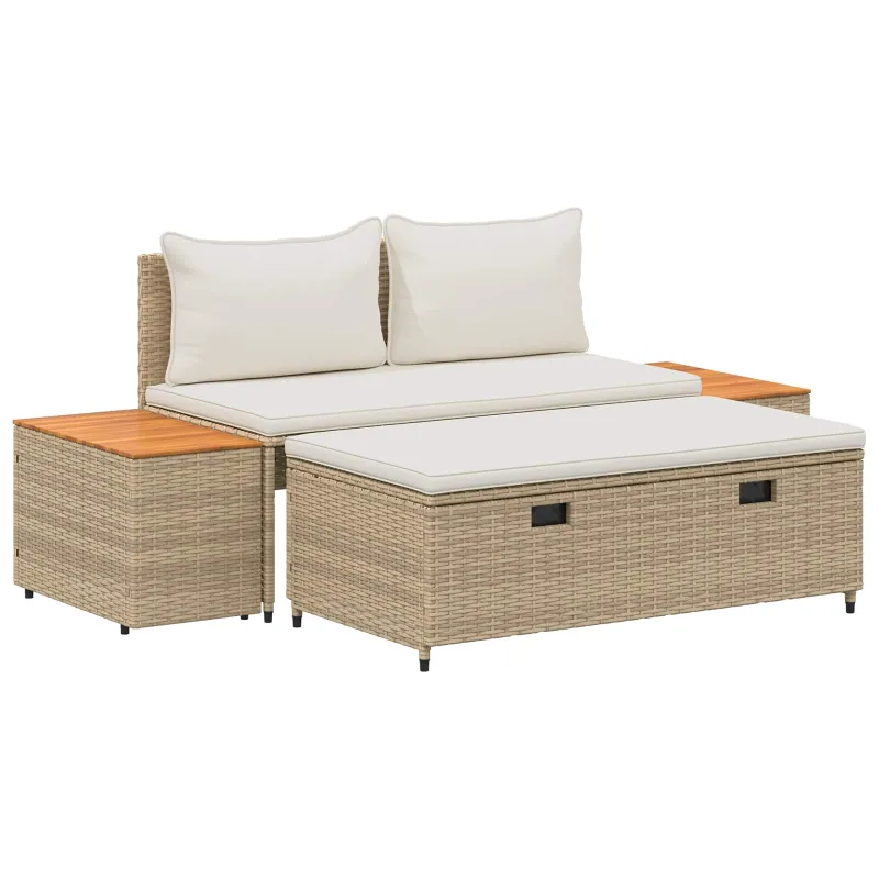 Lauko sofos komplektas 4 -Seater 4 pcs 55 x 30 x 39 cm