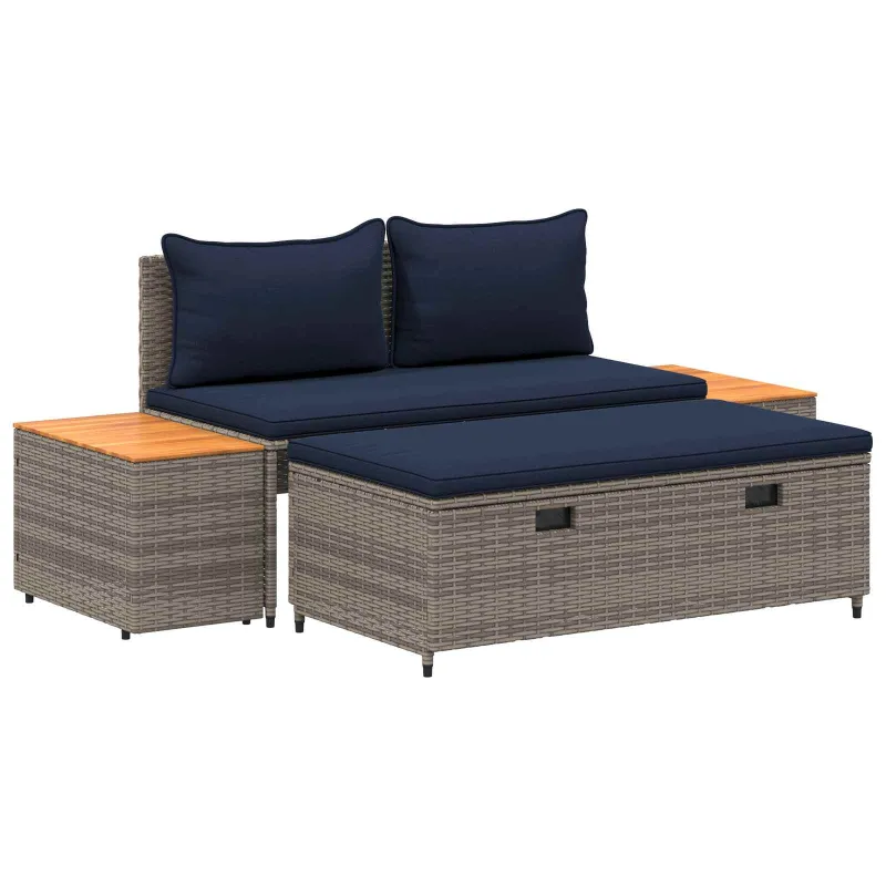Lauko sofos komplektas 4 -Seater 4 pcs 55 x 30 x 39 cm