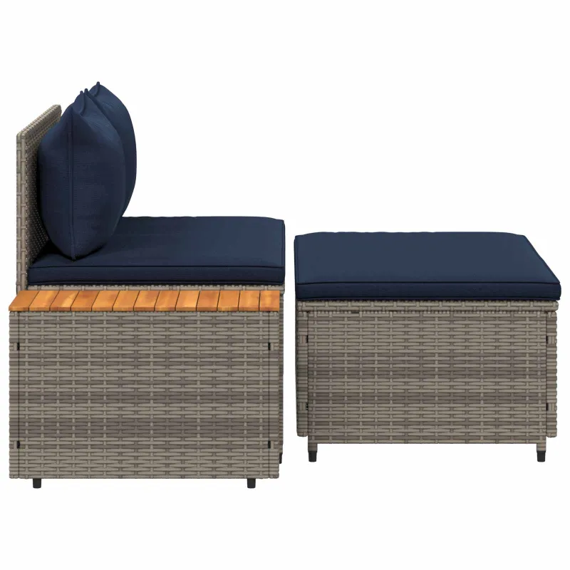 Lauko sofos komplektas 4 -Seater 4 pcs 55 x 30 x 39 cm