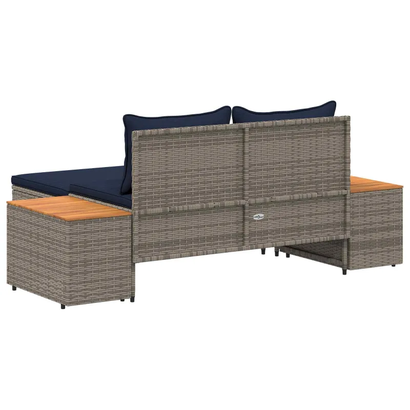 Lauko sofos komplektas 4 -Seater 4 pcs 55 x 30 x 39 cm
