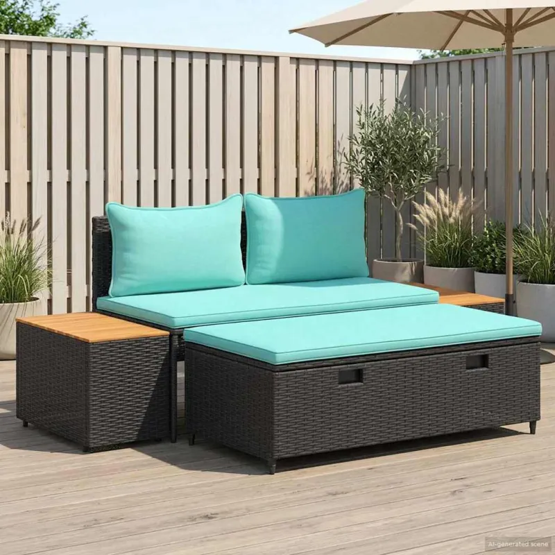 Lauko sofos komplektas 4 -Seater 4 pcs 55 x 30 x 39 cm