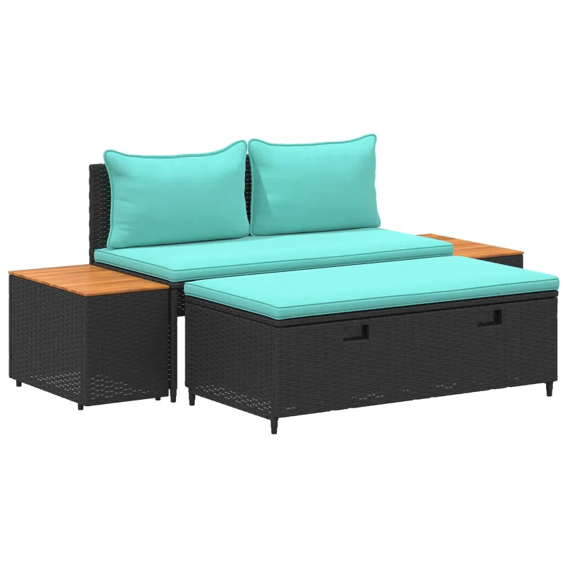 Lauko sofos komplektas 4 -Seater 4 pcs 55 x 30 x 39 cm