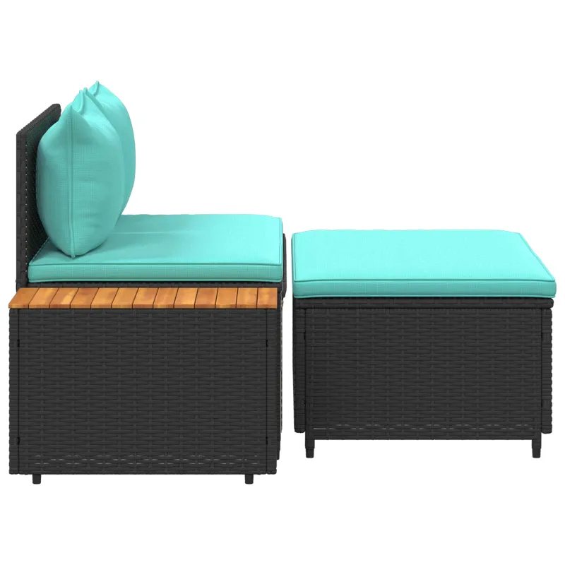 Lauko sofos komplektas 4 -Seater 4 pcs 55 x 30 x 39 cm
