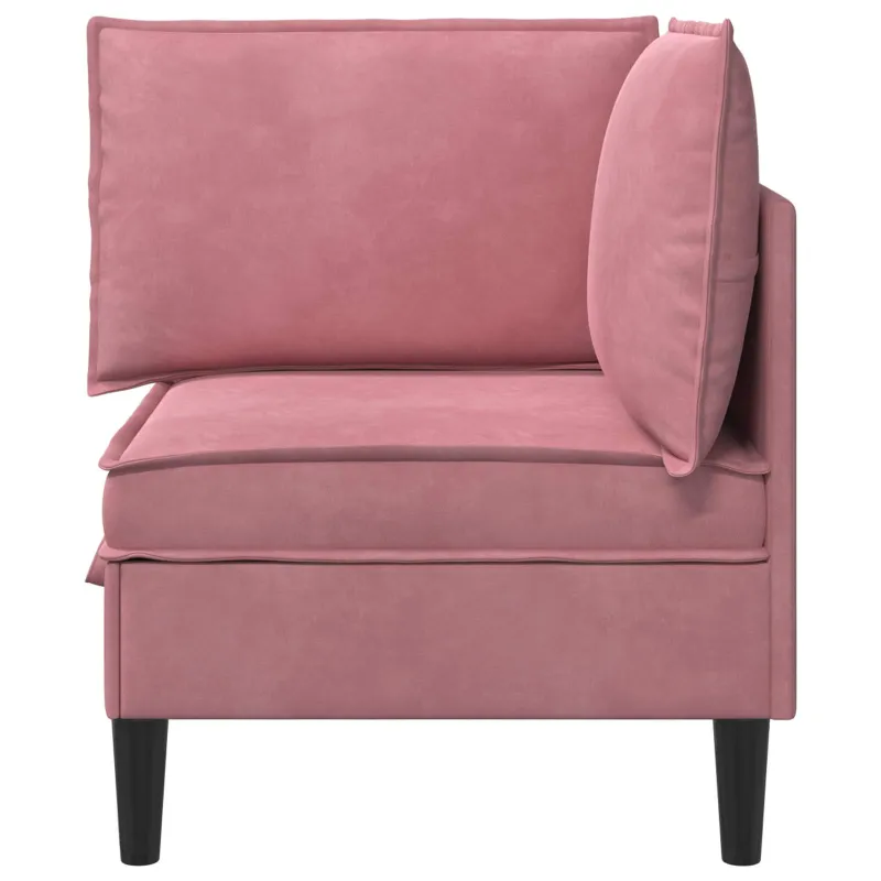 Sofa su saugojimu Rožinė Aksomas