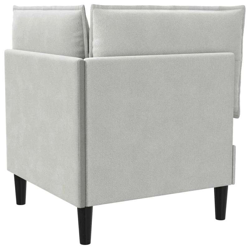 Kampinė Sofa su Saugykla Šviesiai pilka Aksomas