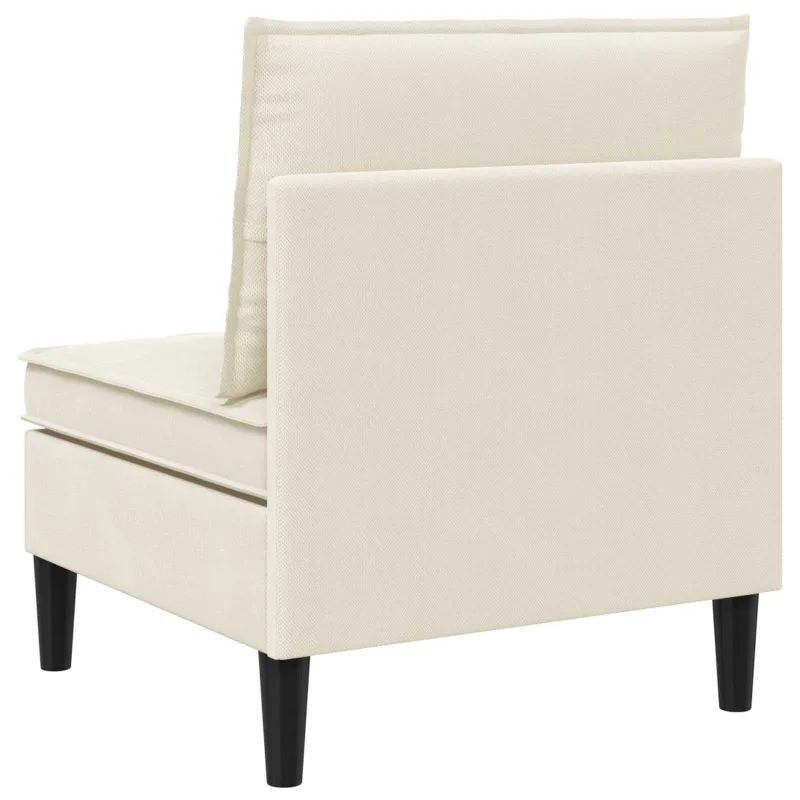 Vidinė Sofa su Saugykla Kreminė Aksomas