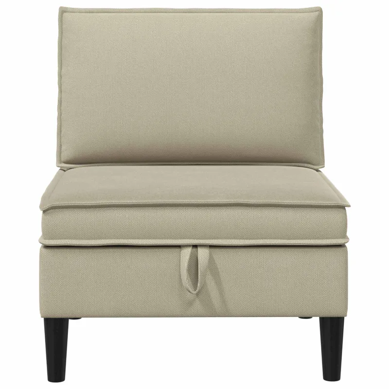 Vidinė Sofa su Saugykla Smėlio Aksomas