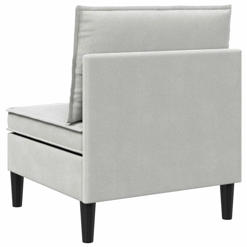 Vidinė Sofa su Saugykla Šviesiai pilka Aksomas