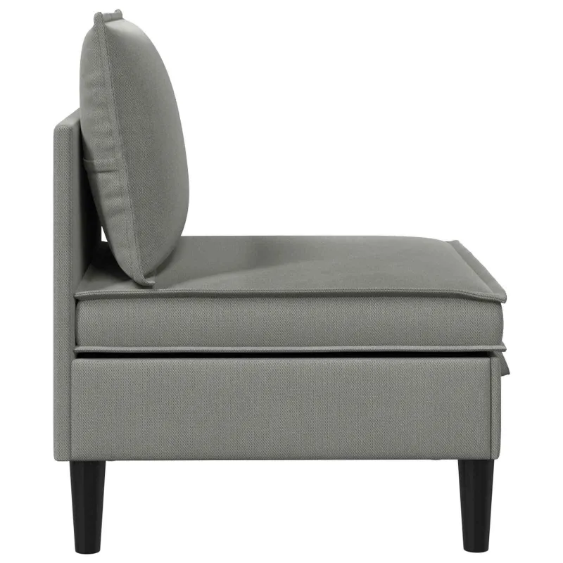 Vidinė Sofa su Saugykla Tamsiai pilka Aksomas