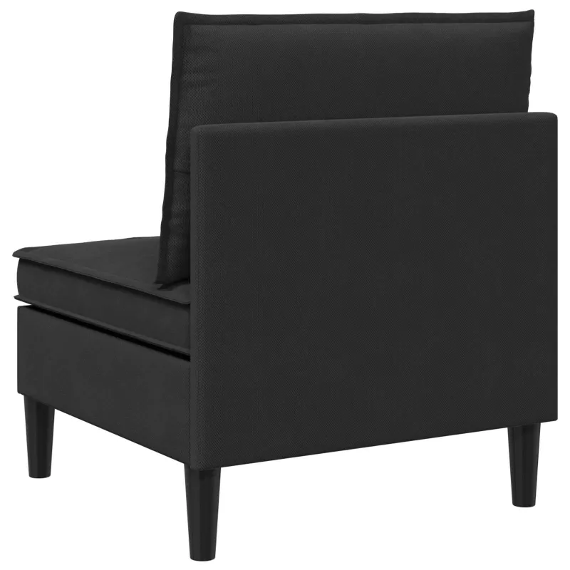 Vidinė Sofa su Saugykla Juoda Aksomas