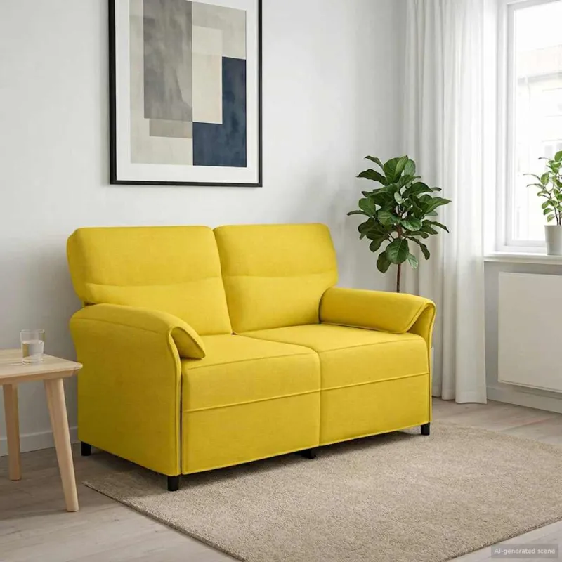 Sofa 100% poliesteris metalinis rėmas MDF, fanera
