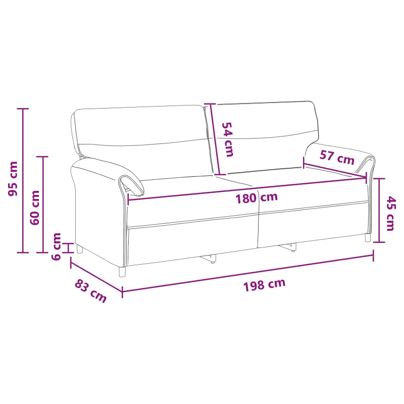 Sofa 100% poliesteris metalinis rėmas MDF, fanera
