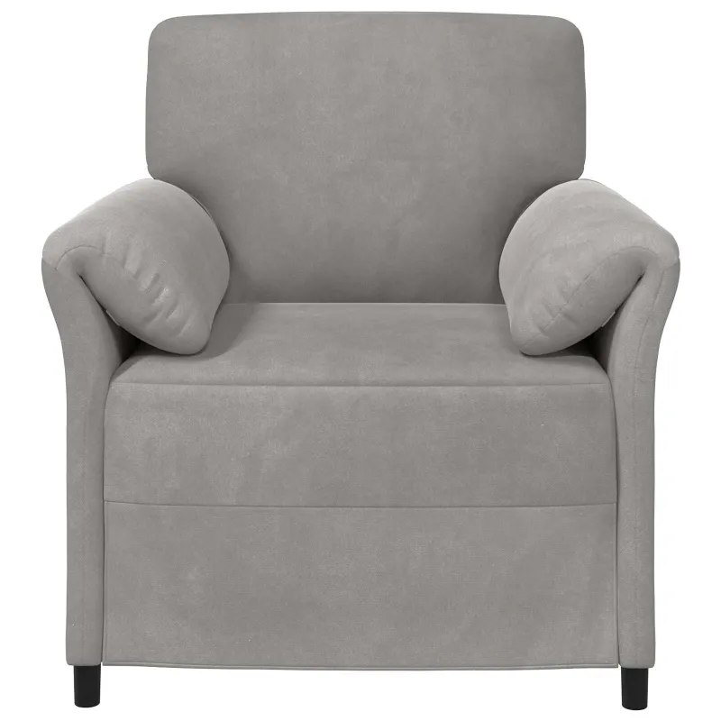 1 vietos sofa Šviesiai pilka 88 x 83 x 95 cm Aksomas