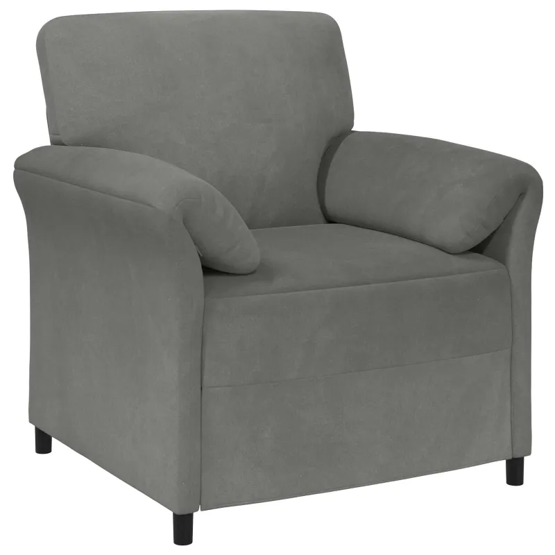 1 vietos sofa Tamsiai pilka 88 x 83 x 95 cm Aksomas