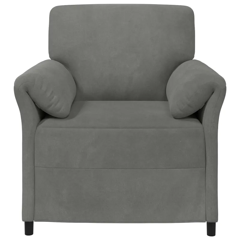 1 vietos sofa Tamsiai pilka 88 x 83 x 95 cm Aksomas