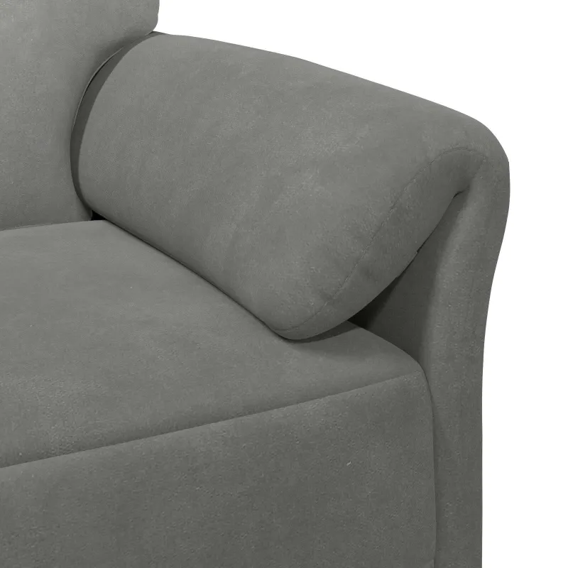 1 vietos sofa Tamsiai pilka 88 x 83 x 95 cm Aksomas