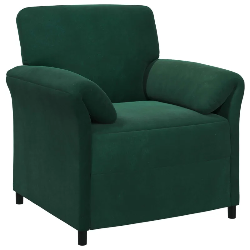 1 vietos sofa Tamsiai žalia 88 x 83 x 95 cm Aksomas
