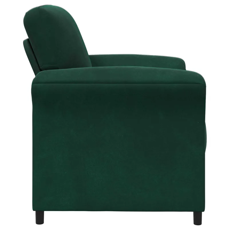 1 vietos sofa Tamsiai žalia 88 x 83 x 95 cm Aksomas