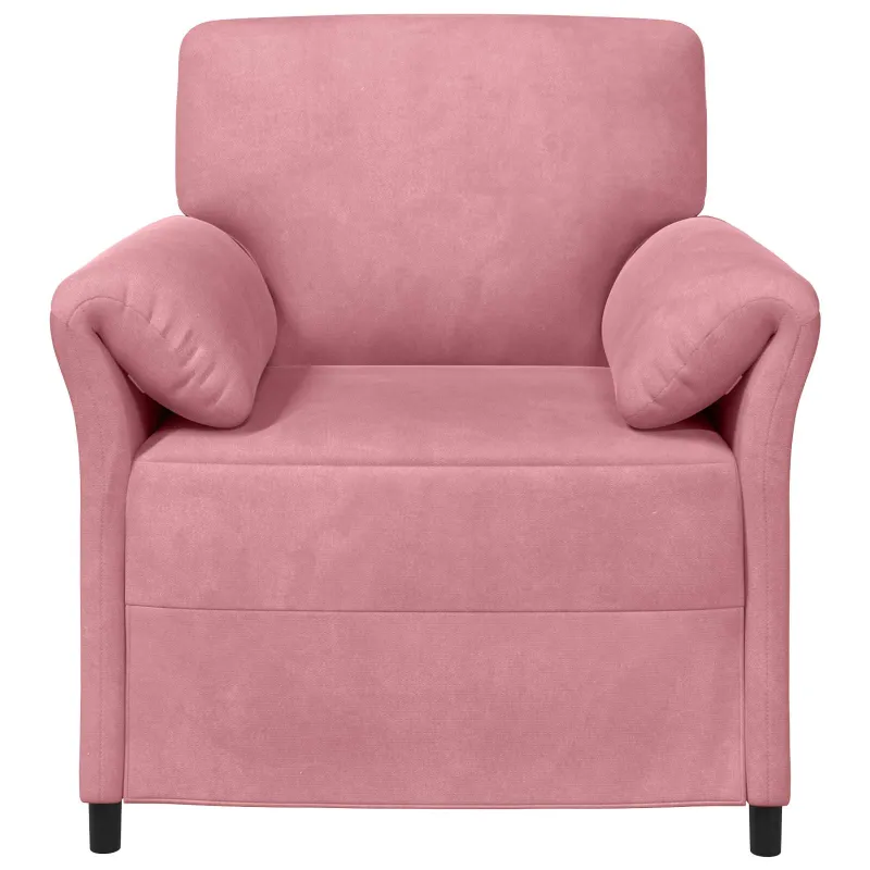 1 vietos sofa Rožinė 88 x 83 x 95 cm Aksomas