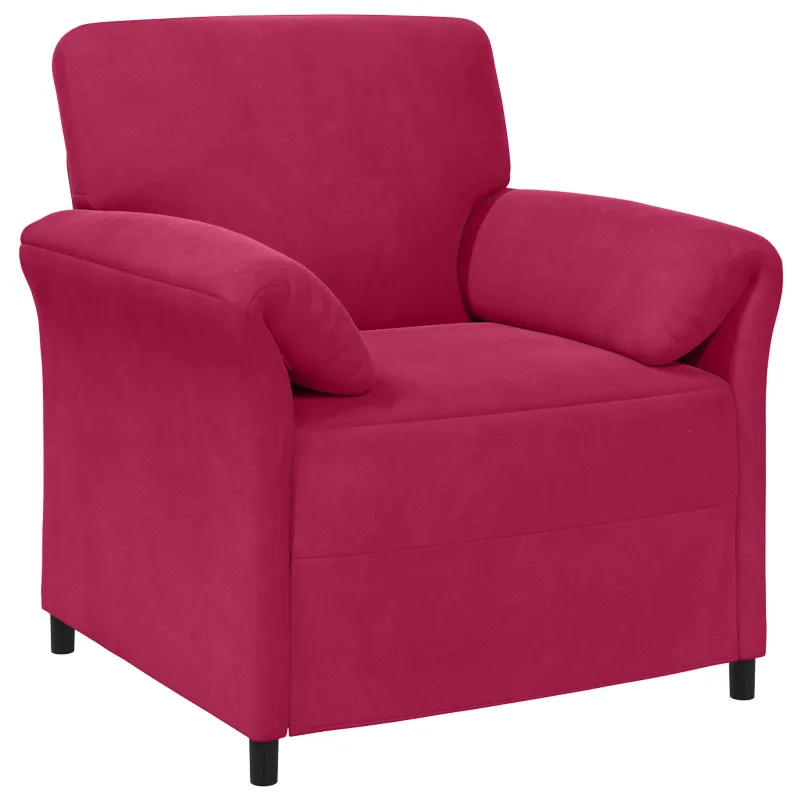 1 vietos sofa Vyno raudona 88 x 83 x 95 cm Aksomas
