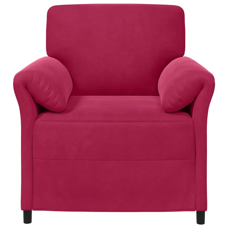 1 vietos sofa Vyno raudona 88 x 83 x 95 cm Aksomas