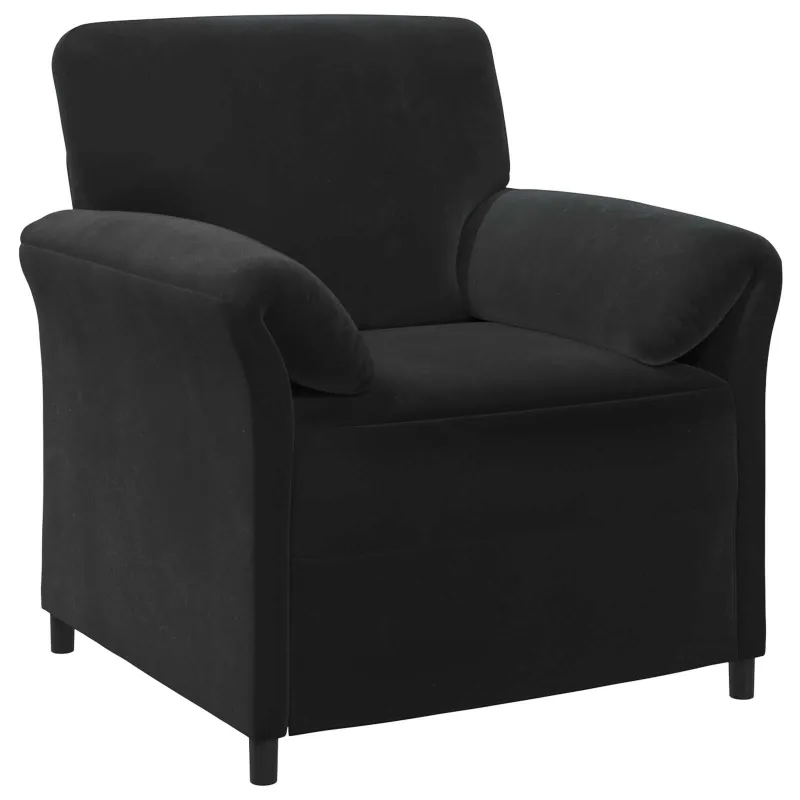 1 vietos sofa Juoda 88 x 83 x 95 cm Aksomas