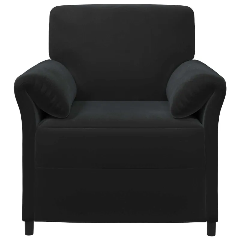 1 vietos sofa Juoda 88 x 83 x 95 cm Aksomas