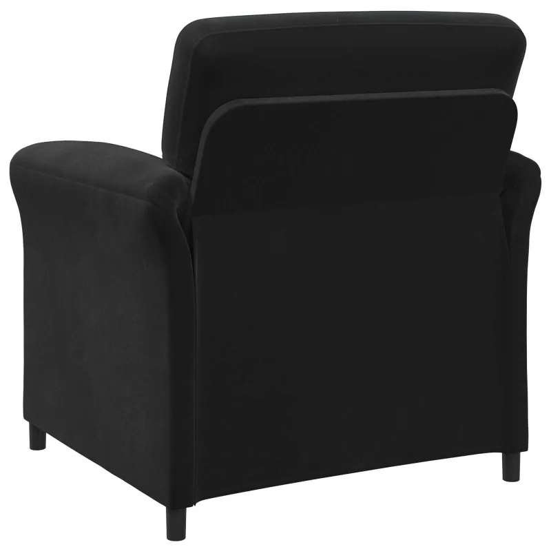 1 vietos sofa Juoda 88 x 83 x 95 cm Aksomas