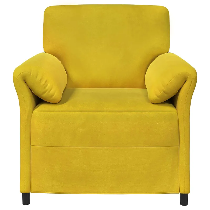 1 vietos sofa Geltona 88 x 83 x 95 cm Aksomas