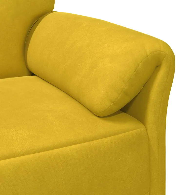1 vietos sofa Geltona 88 x 83 x 95 cm Aksomas