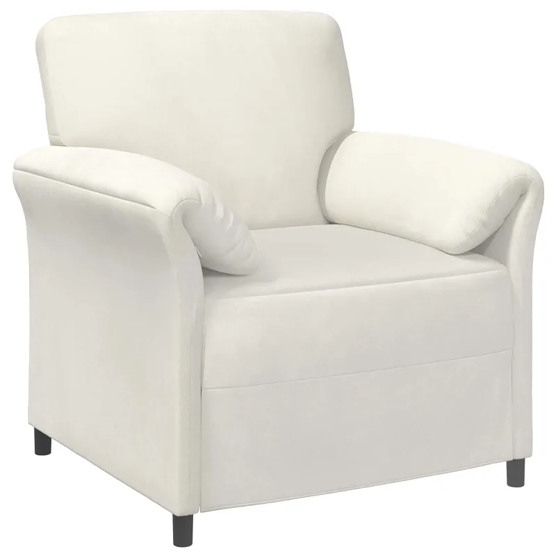 1 vietos sofa Kreminė 88 x 83 x 95 cm Aksomas