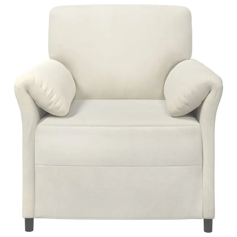 1 vietos sofa Kreminė 88 x 83 x 95 cm Aksomas