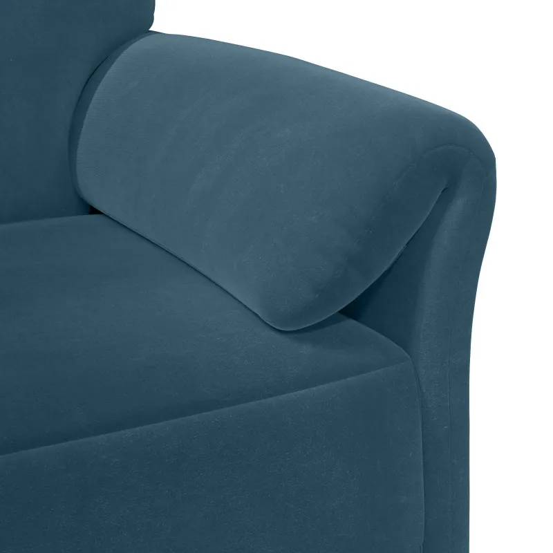 1 vietos sofa Mėlyna 88 x 83 x 95 cm Aksomas