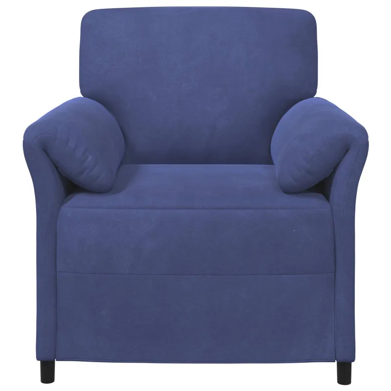 1 vietos sofa Policijos mėlyna 88 x 83 x 95 cm Aksomas
