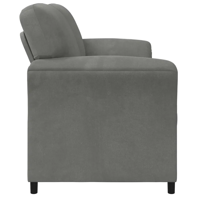 Dvitaškė sofa Tamsiai pilka 138 x 83 x 95 cm Aksomas