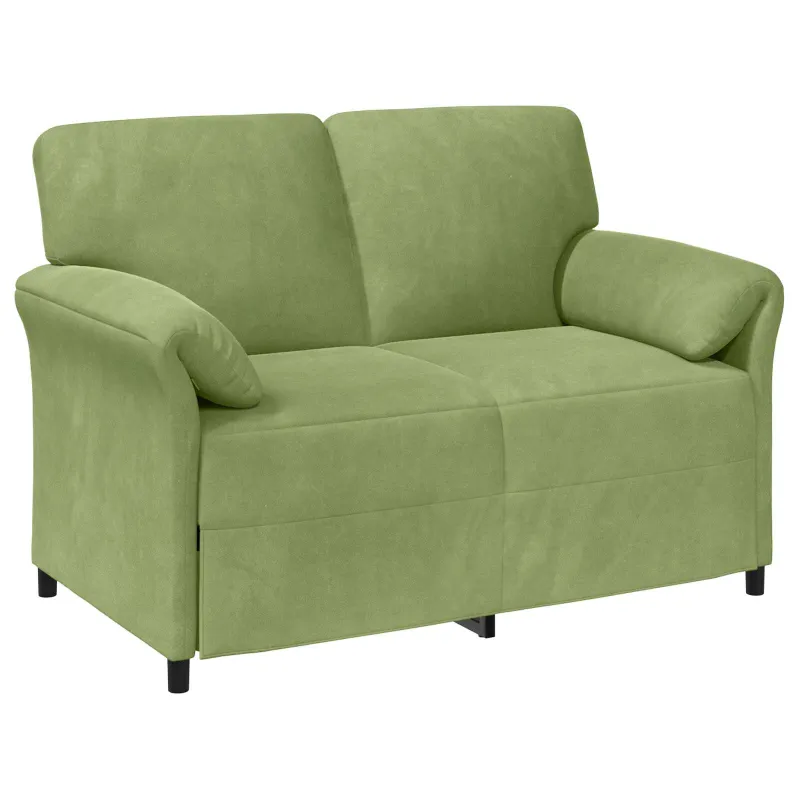 Dvitaškė sofa Šviesiai žalia 138 x 83 x 95 cm Aksomas