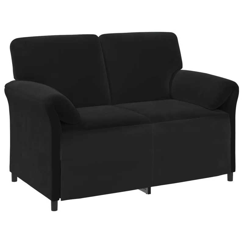Dvitaškė sofa Juoda 138 x 83 x 95 cm Aksomas