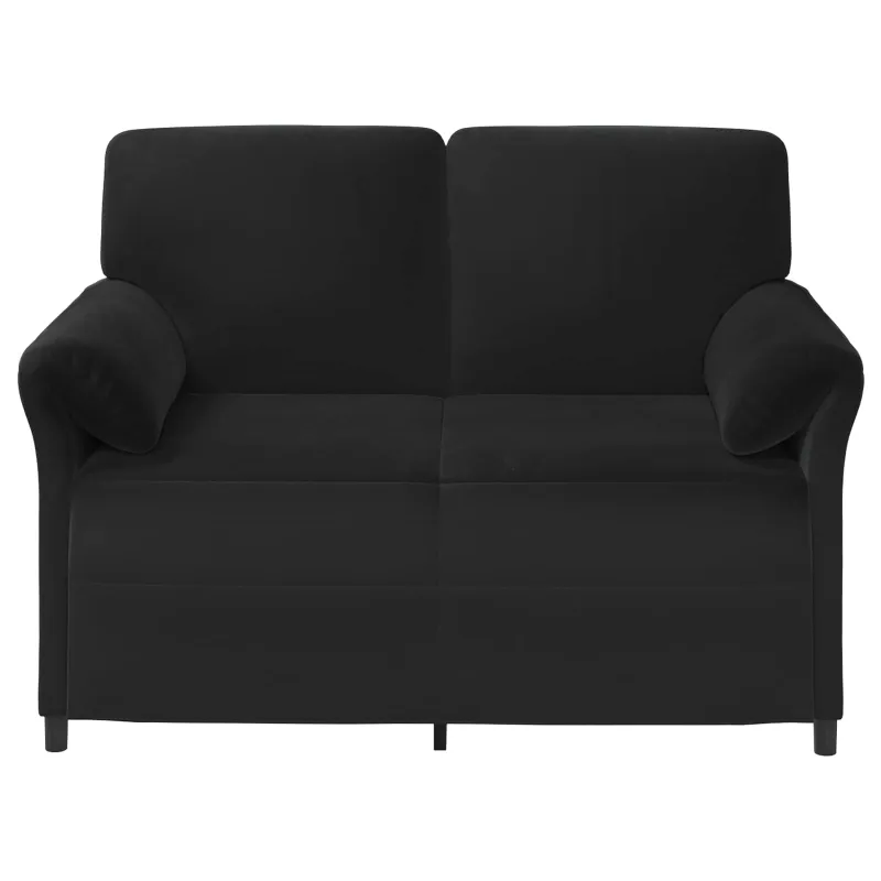 Dvitaškė sofa Juoda 138 x 83 x 95 cm Aksomas