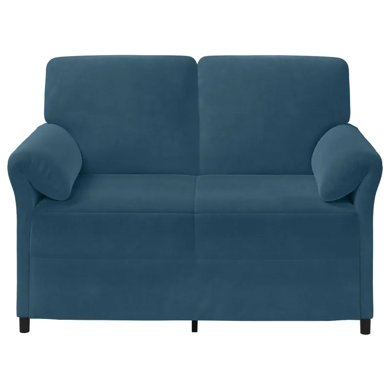 Dvitaškė sofa Mėlyna 138 x 83 x 95 cm Aksomas