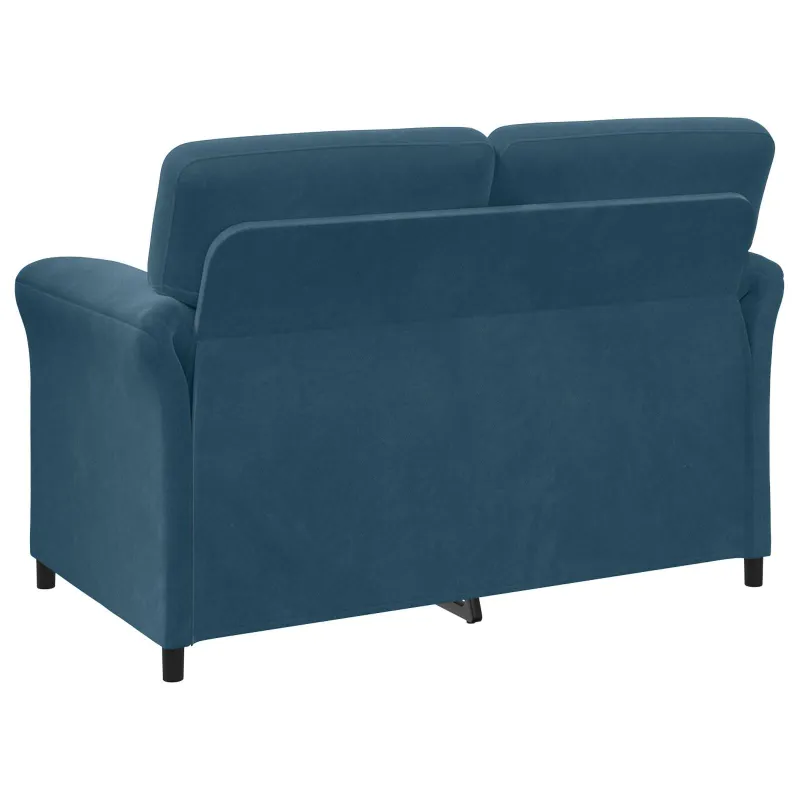 Dvitaškė sofa Mėlyna 138 x 83 x 95 cm Aksomas