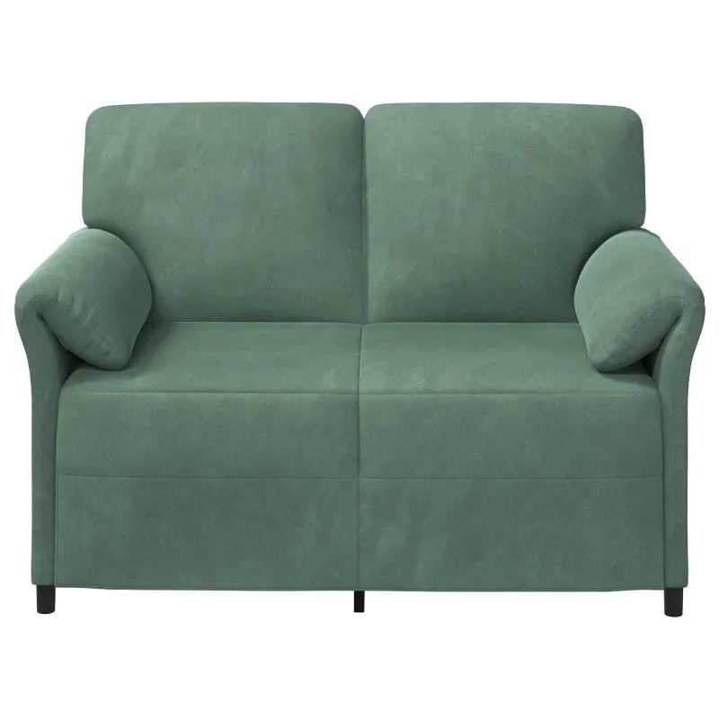 Dvitaškė sofa Jūrinė žalia 138 x 83 x 95 cm Aksomas