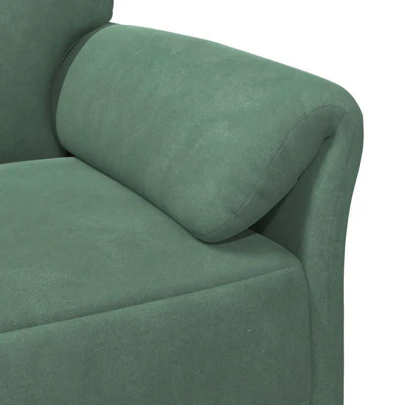 Dvitaškė sofa Jūrinė žalia 138 x 83 x 95 cm Aksomas