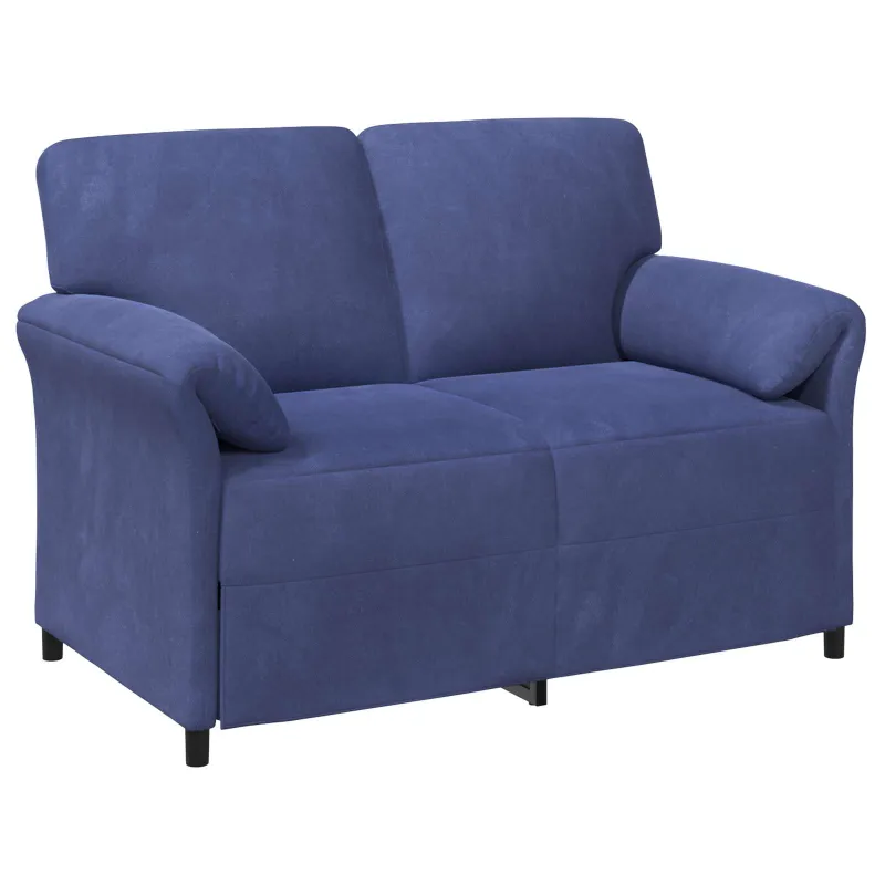 Dvitaškė sofa Policijos mėlyna 138 x 83 x 95 cm Aksomas