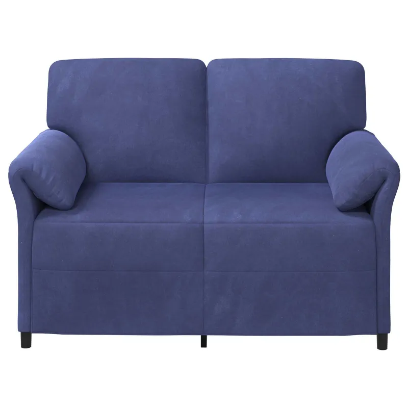 Dvitaškė sofa Policijos mėlyna 138 x 83 x 95 cm Aksomas