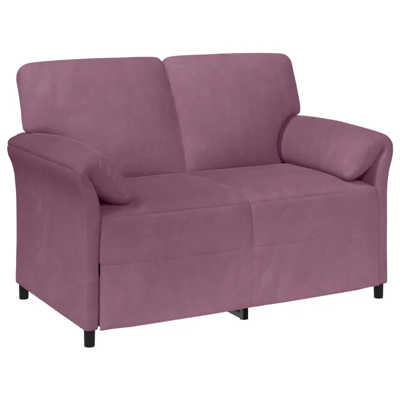 Dvitaškė sofa Violetinė 138 x 83 x 95 cm Aksomas