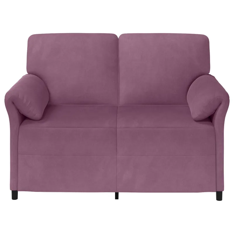 Dvitaškė sofa Violetinė 138 x 83 x 95 cm Aksomas