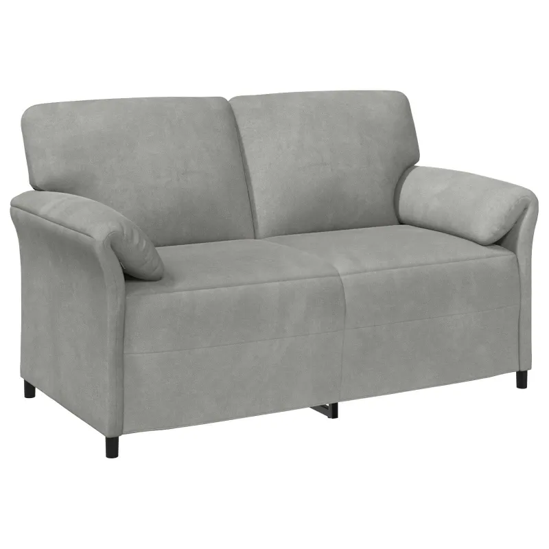 Dvitaškė sofa Šviesiai pilka 158 x 83 x 95 cm Aksomas